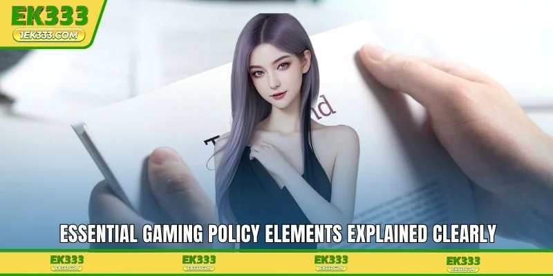 Essential gaming policy elements explained clearly