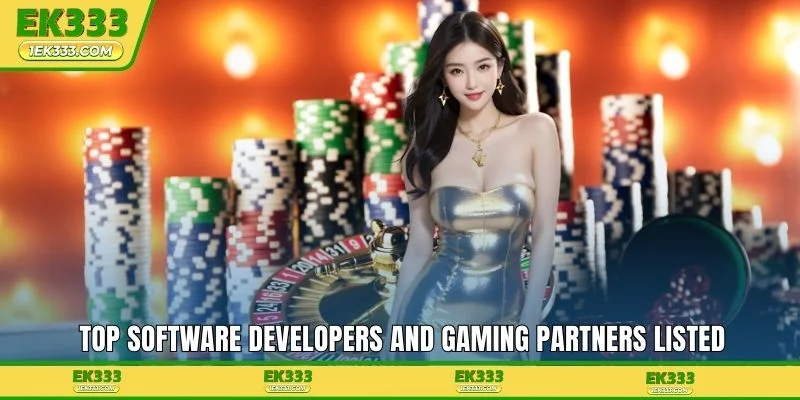 Top software developers and gaming partners listed