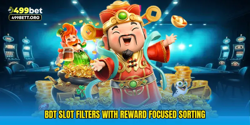 BDT slot filters with reward focused sorting